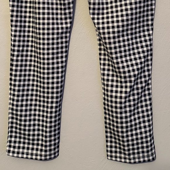 Princess Polly Women's Iggy Gingham Pants in White and Black Size 8 - Picture 13 of 16